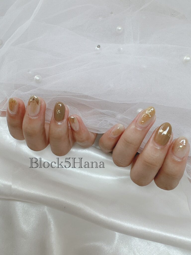 Nail No.2378【秋カラーのニュアンスネイル】