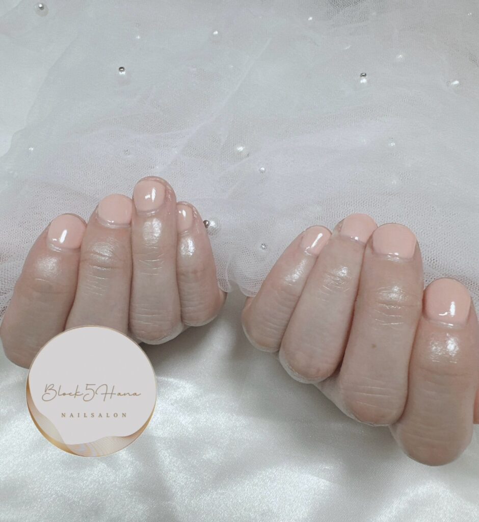 Nail No.2436【オフィスにも☆ナチュラルなワンカラー】