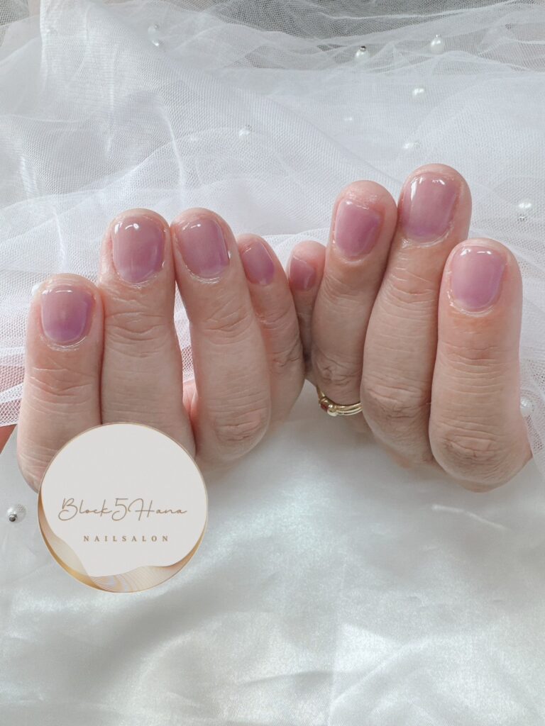 Nail No.2437【透けツヤ感ワンカラー】