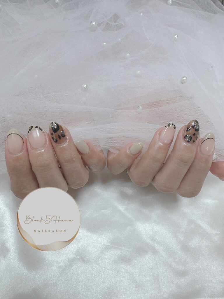 Nail No.2472【レオパード柄で指先から大人っぽさを】