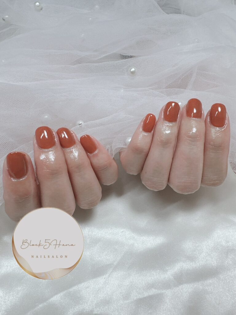 Nail No.2499【秋っぽテラコッタのワンカラー】