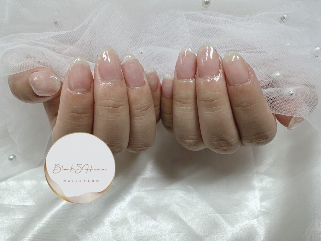 Nail No.2522【爪を綺麗に見せるクリアネイル】