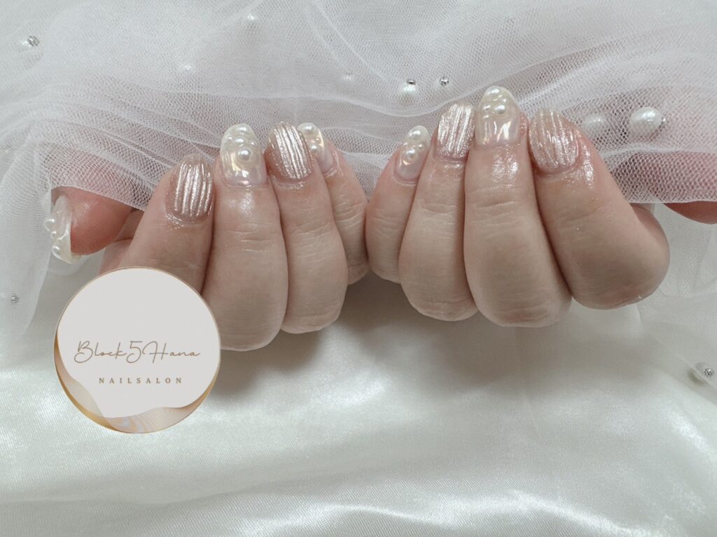 Nail No.2547【グラスのようなバカラネイル】