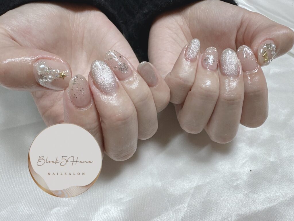 Nail No.2552【ホワイトクリスマスネイル】