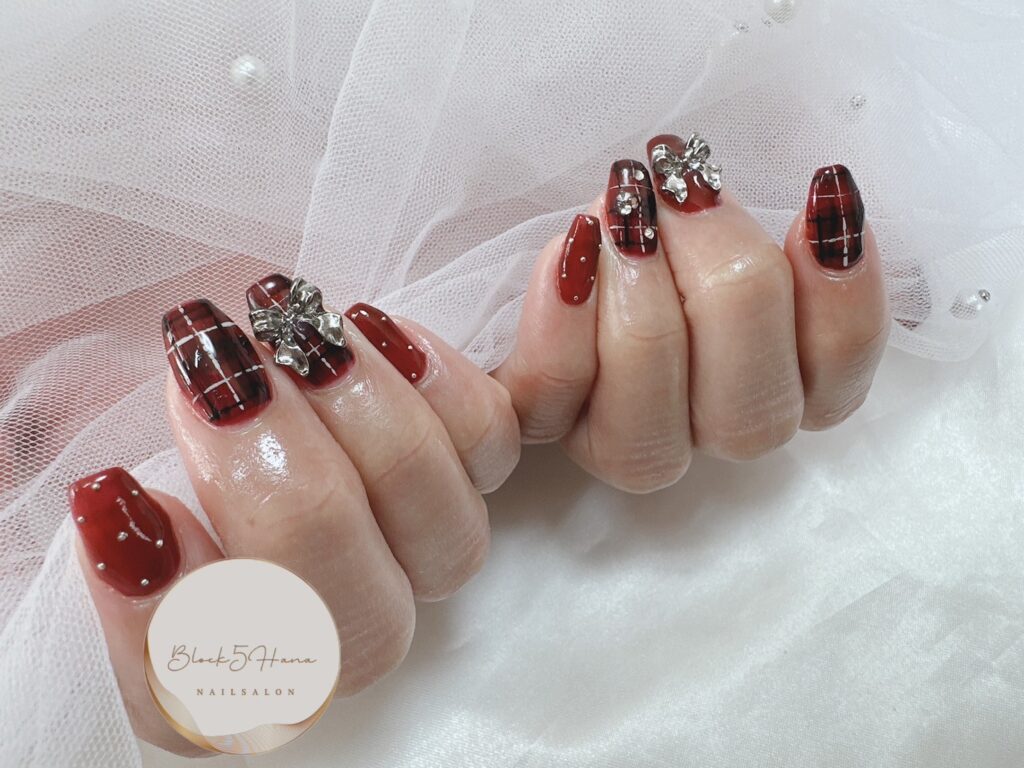 Nail No.2585【チェックネイル】