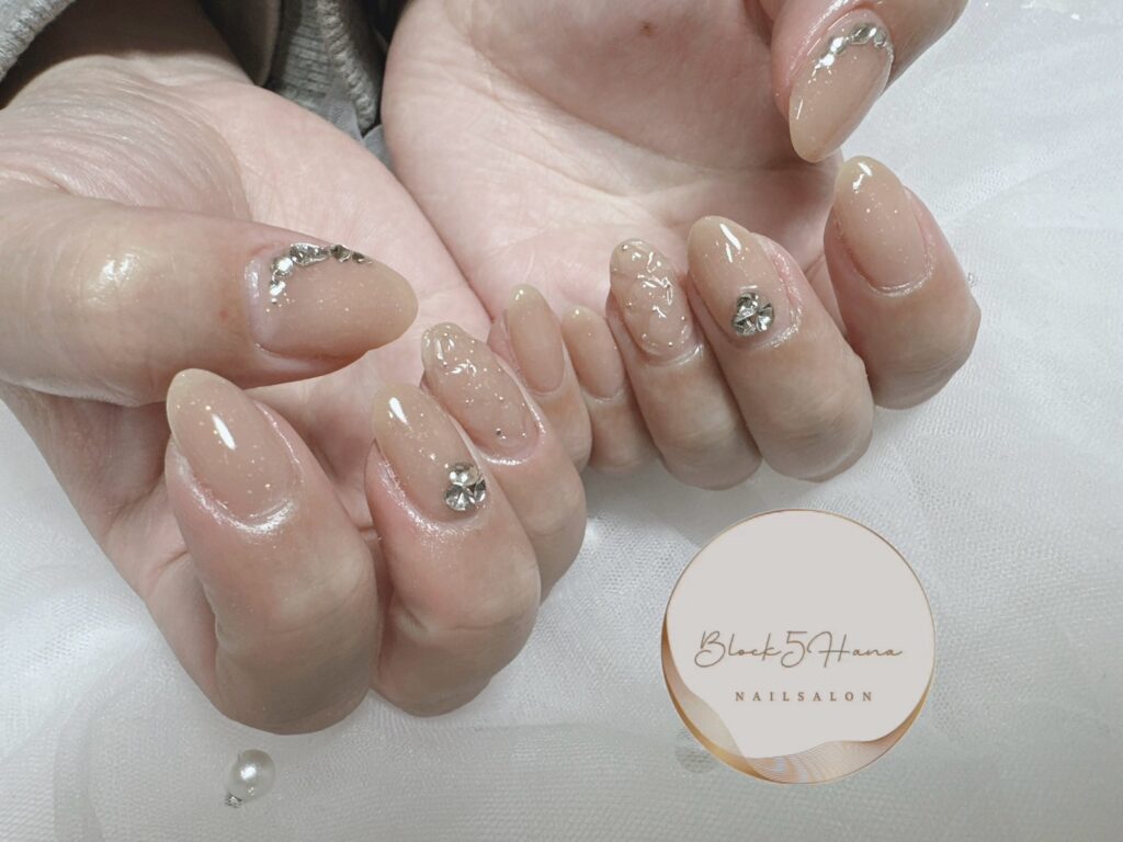 Nail No.2611【ベージュカラー オフィスネイル】