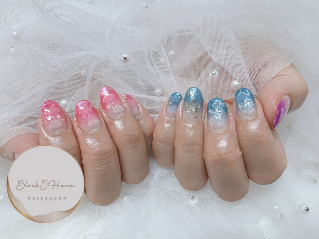 Nail No.2874【二色が楽しめるカラーグラデーション】