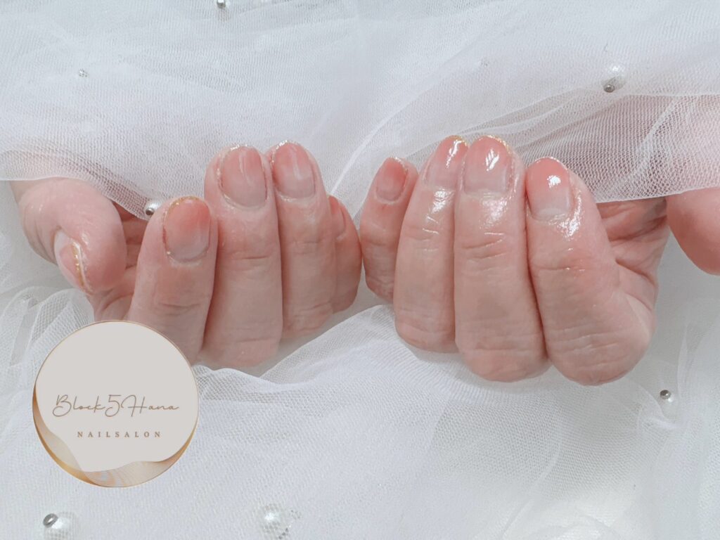 Nail No.2879【オフィスにも◎ナチュラルピンクのカラーグラデーション】