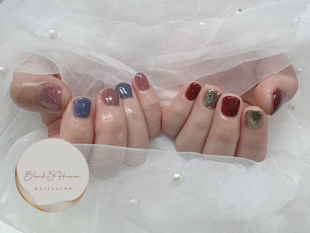 Nail No.2892【シンプルな色の組み合わせ】