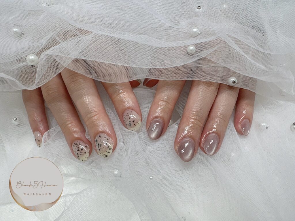 Nail No.2899【水光感たっぷりマグネットネイル】