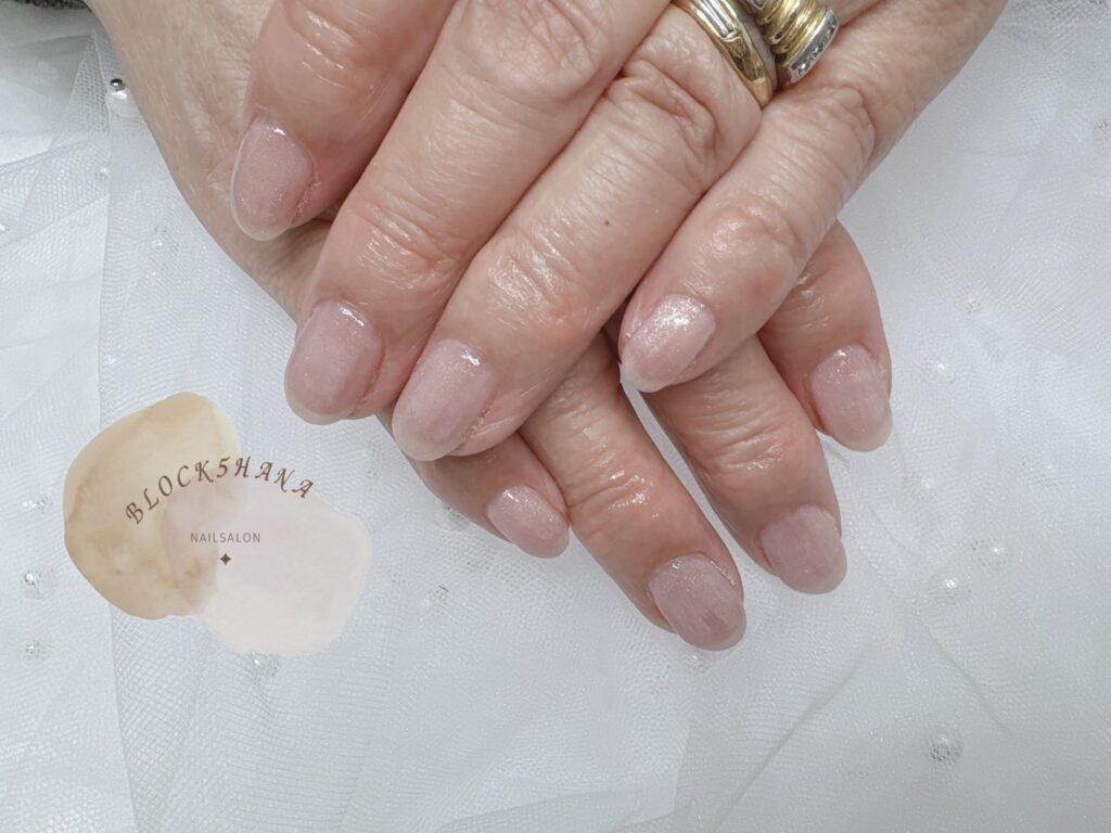 Nail No.2901【スキニーカラーのシンプルネイル】