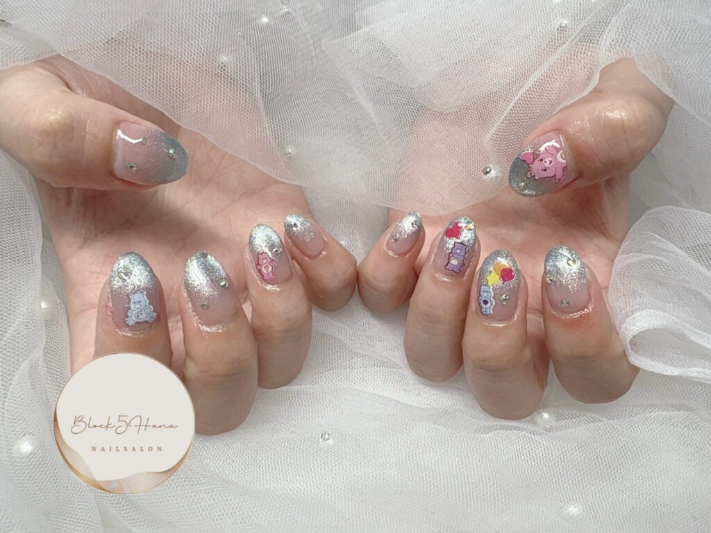 Nail No.2915【キャラクターマグネットネイル】