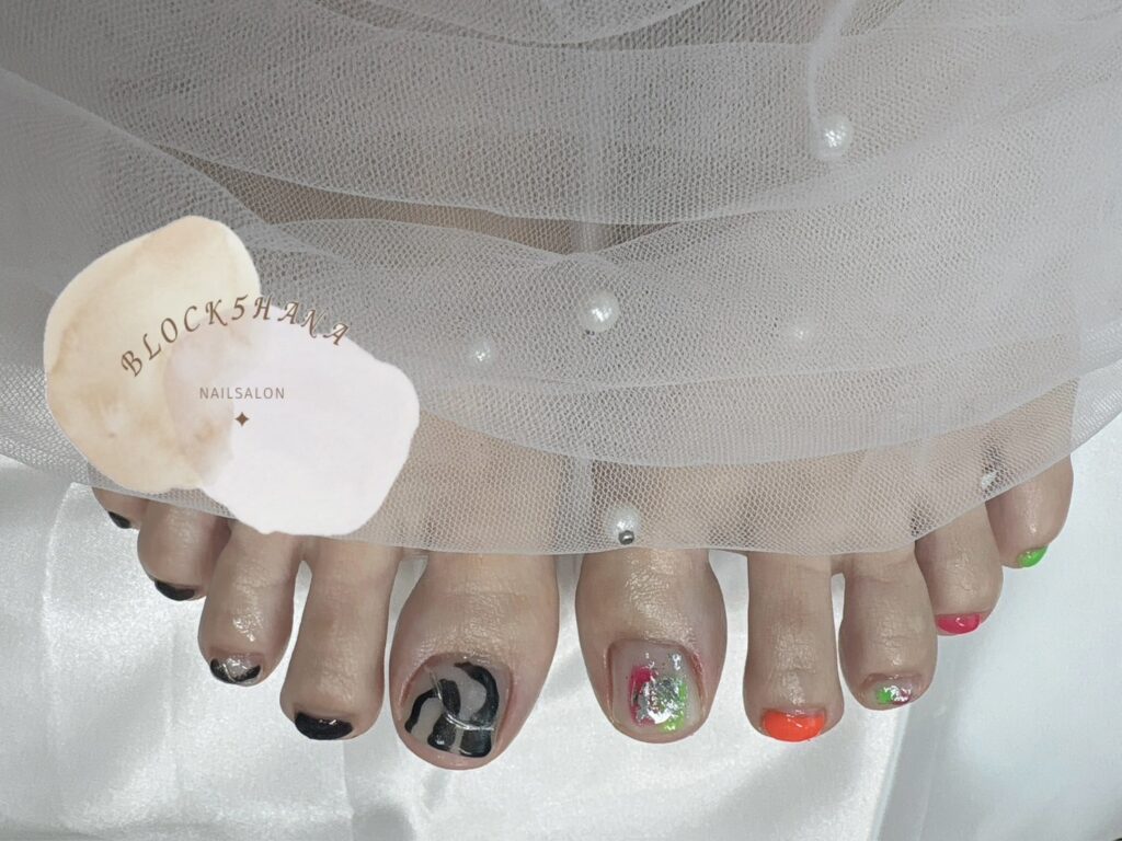 Nail No.2920【ニュアンスフットネイル】