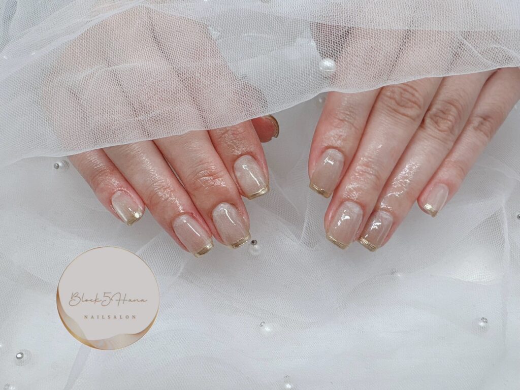 Nail No.2927【ミラーフレンチ】