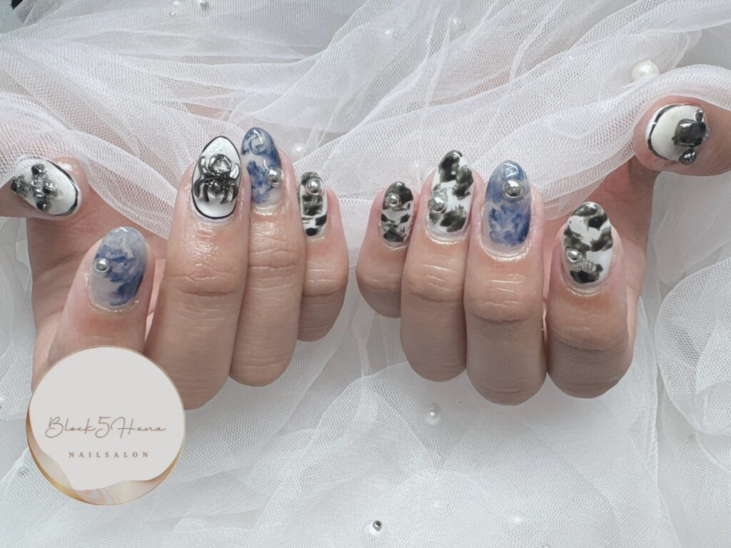 Nail No.2942【マーブルネイル】