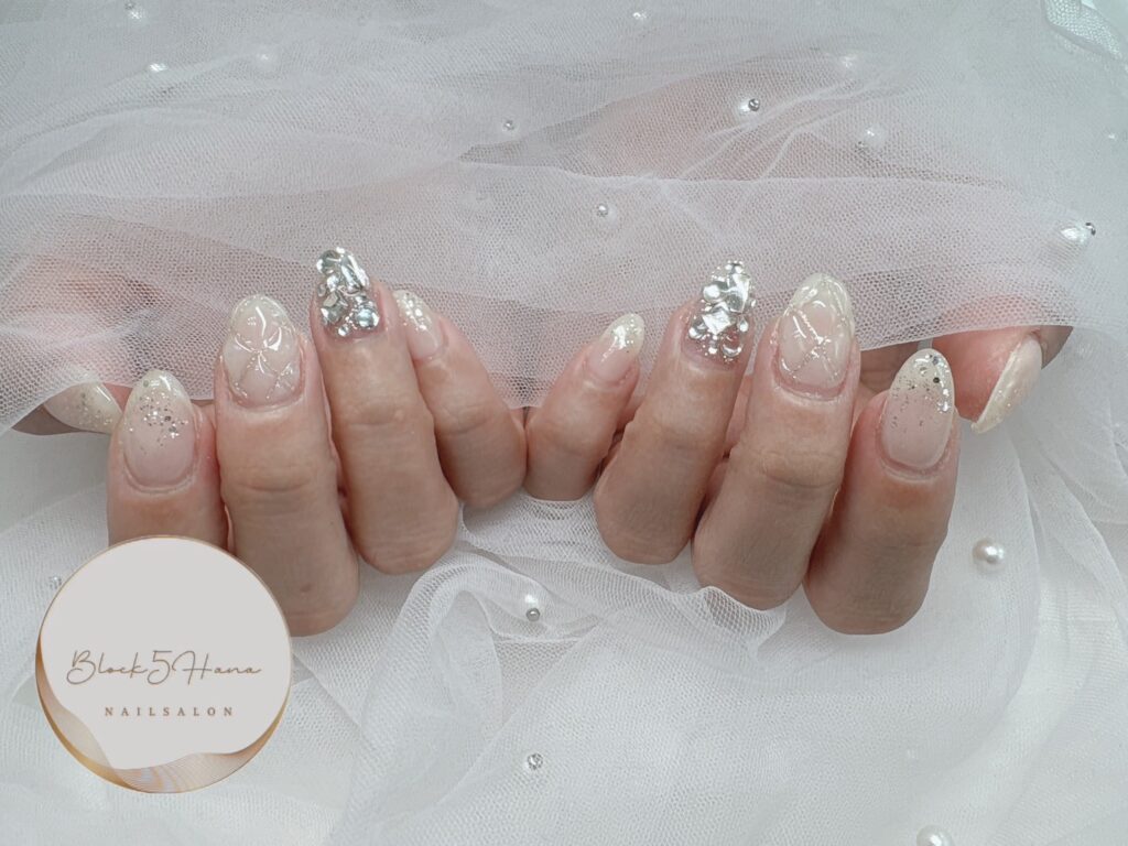 Nail No.2957【シンプルカラーのキルトネイル】 Nail No.2957【シンプルカラーのキルトネイル】