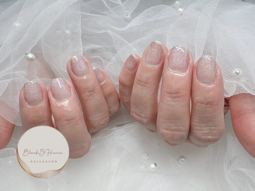 Nail No.2961【フレンチラインとマグネットネイル】 Nail No.2961【フレンチラインとマグネットネイル】