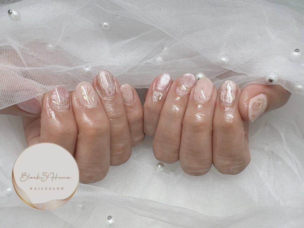 Nail No.2962【大人なミラーライン×マグネット】 Nail No.2962【大人なミラーライン×マグネット】