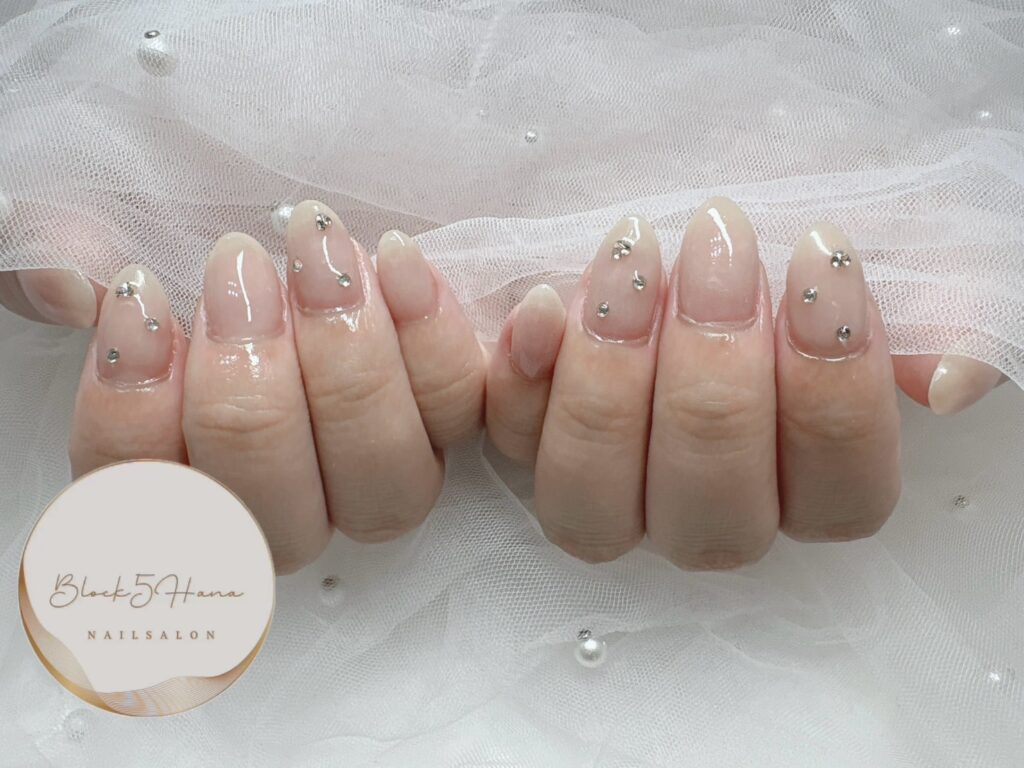 Nail No.2963【シンプルイズベストのビジュー】 Nail No.2963【シンプルイズベストのビジュー】