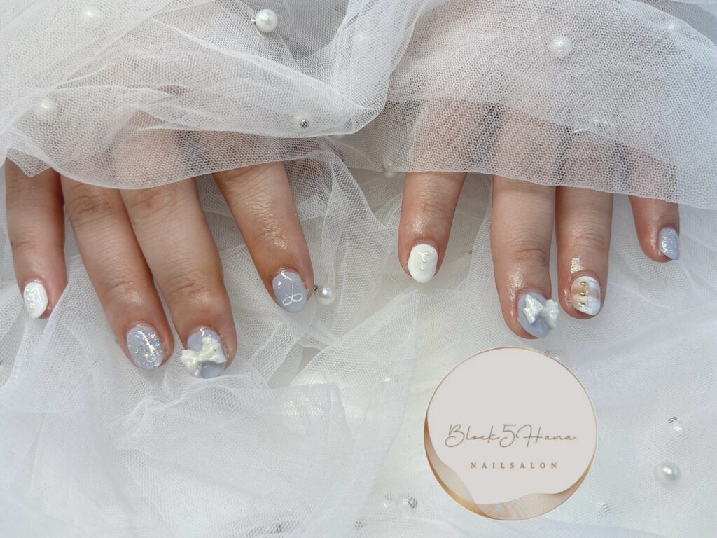 Nail No.3028【パステルカラーのガーリーチェック】 Nail No.3028【パステルカラーのガーリーチェック】