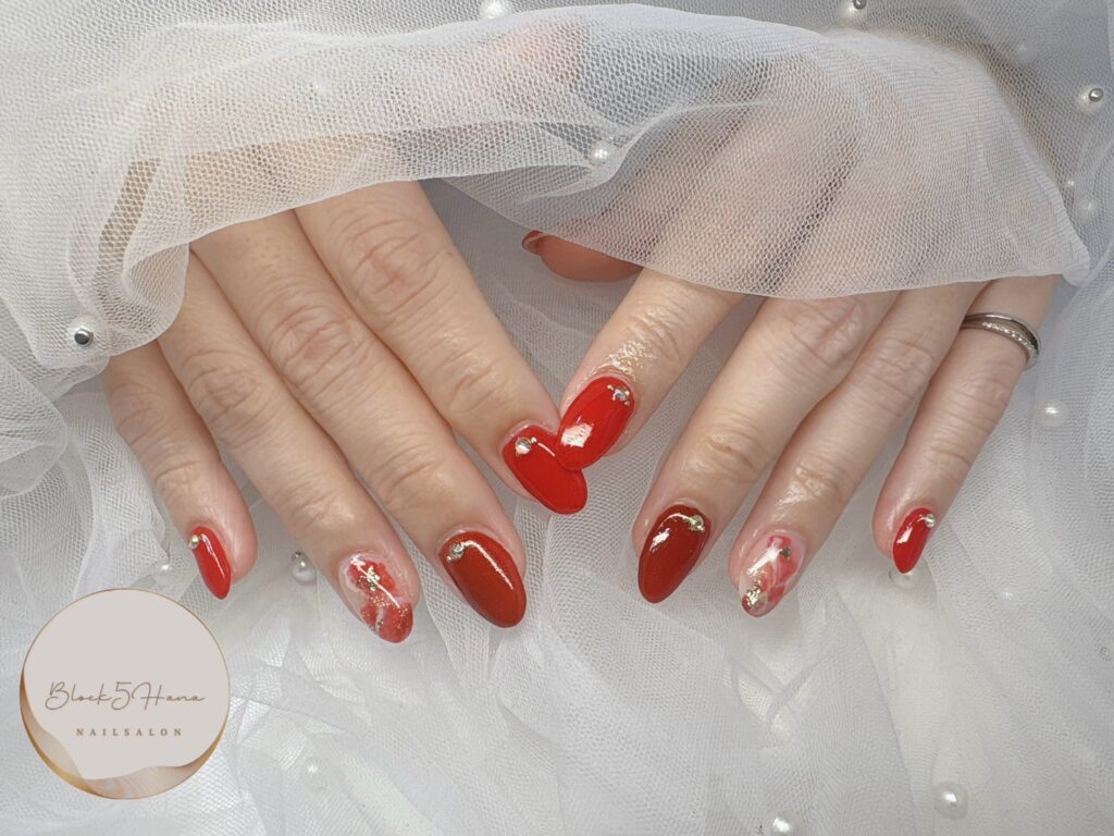 Nail No.3031【タイダイ柄ネイル】
