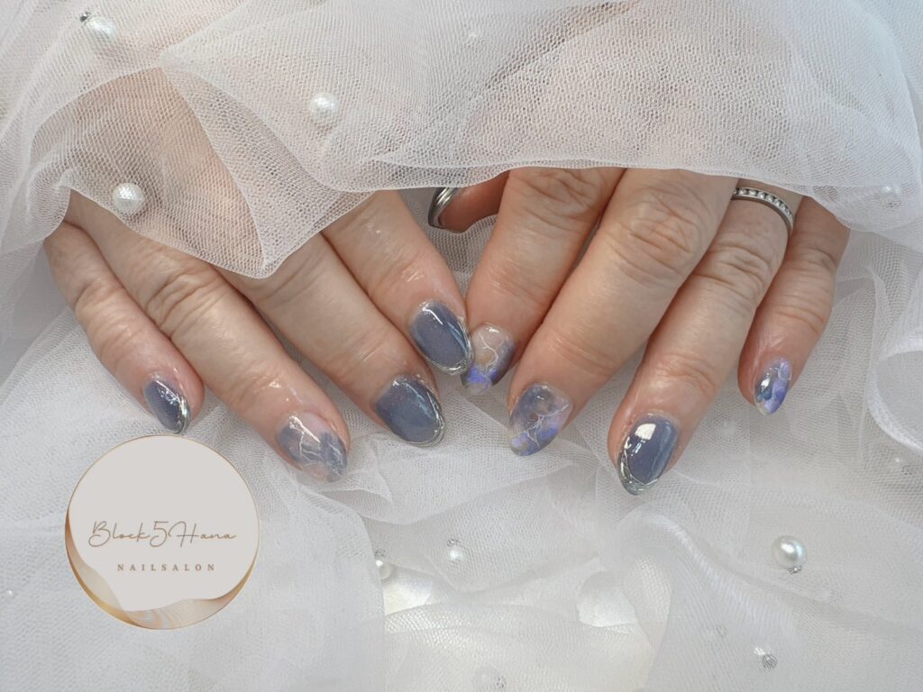 Nail No.3038【天然石ネイル】