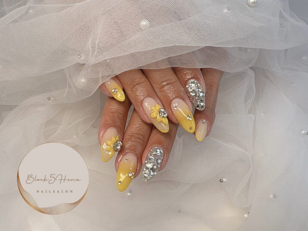 Nail No.3065【夏にぴったりひまわりネイル】