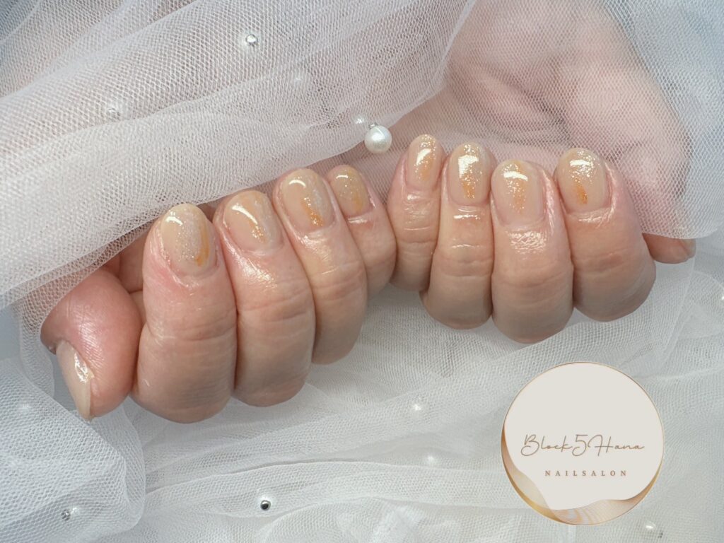 Nail No.3077【シンプルワンポイントネイル】