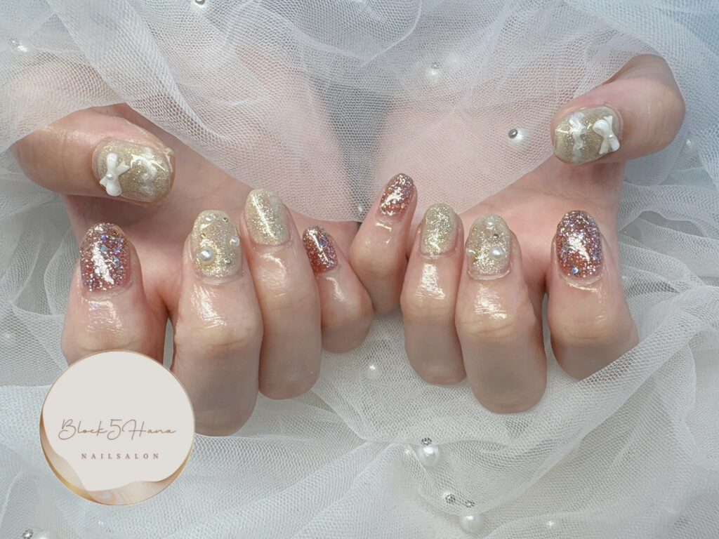 Nail No.3111【ぎっしりラメのキラキラネイル】