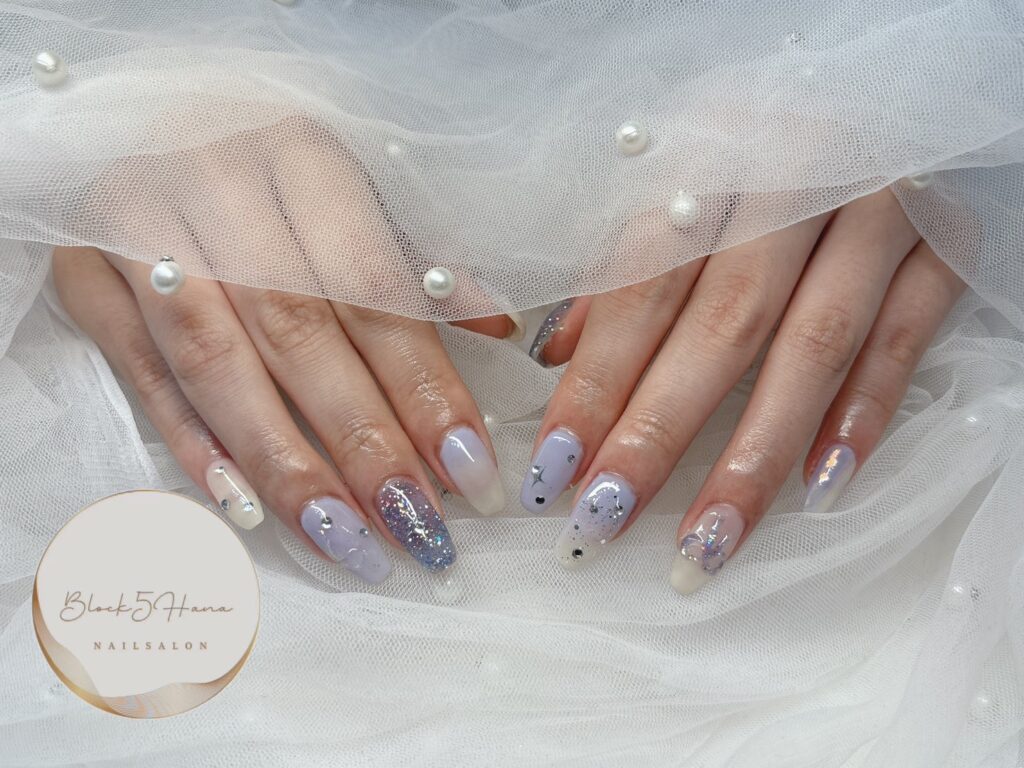 Nail No.3112【涼やかブルーのカラーグラデーション】