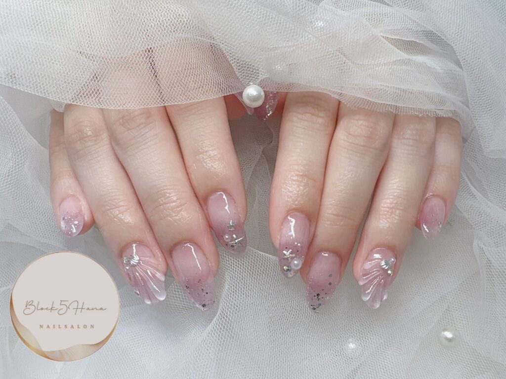 Nail No.3124【クリアなマグネットネイル】