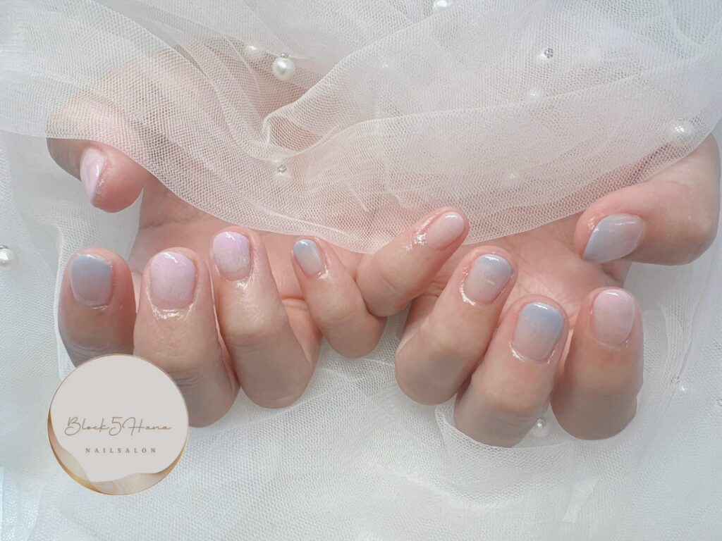 Nail No.3132【ミルキーカラーグラデーション】