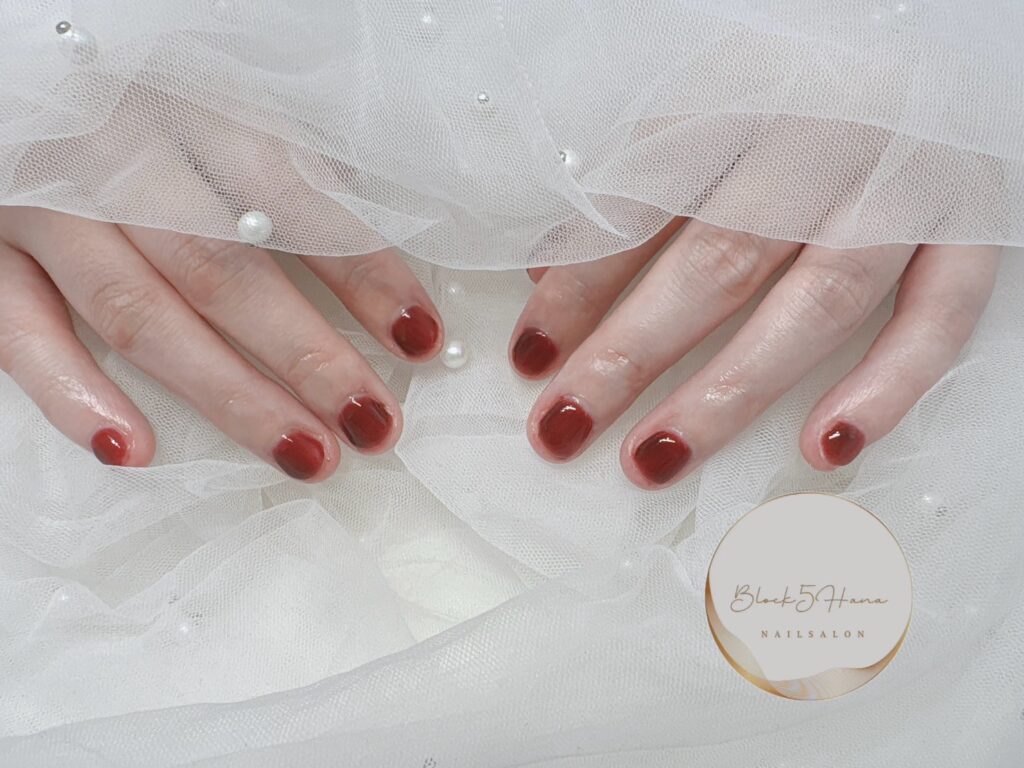 Nail No.3143【シンプルチェリーレッド】