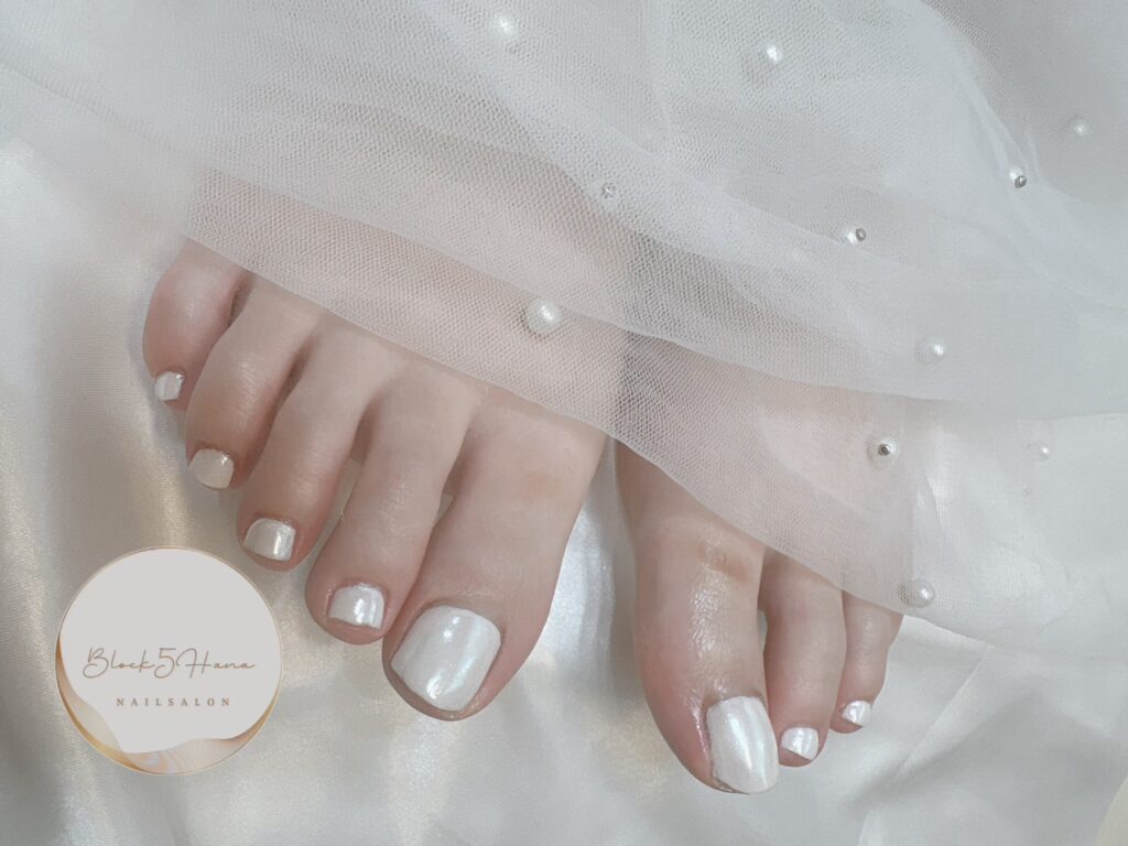 Nail No.3150【オーロラカラー フットネイル】
