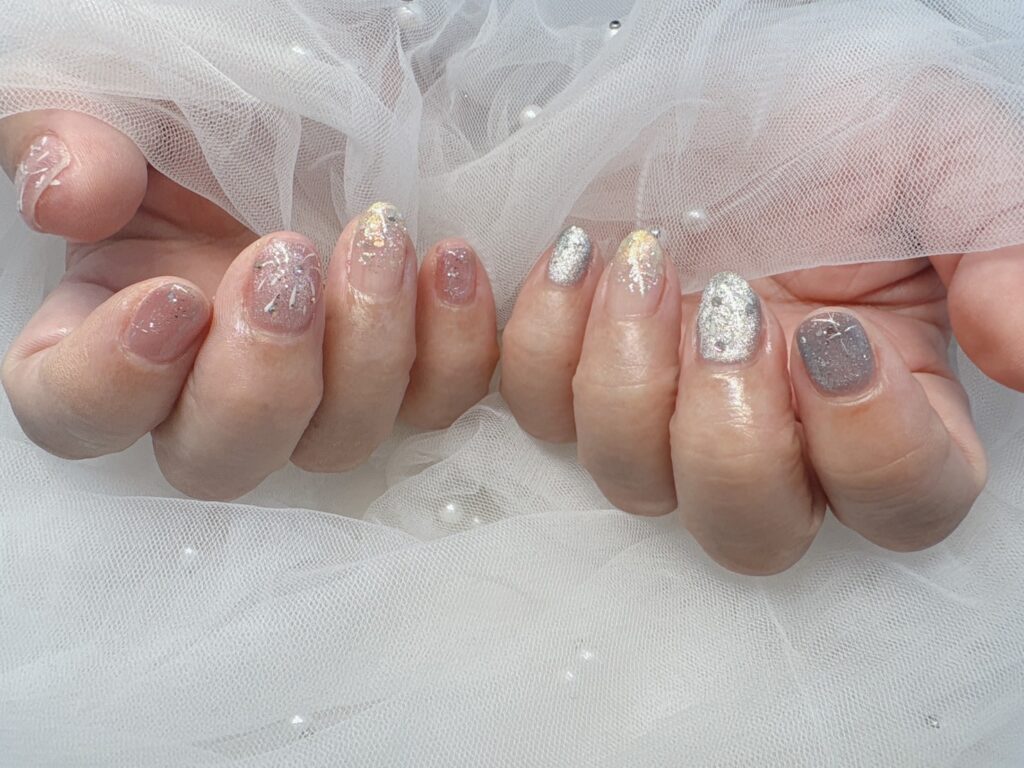 Nail No.3179【華やか花火デザイン】