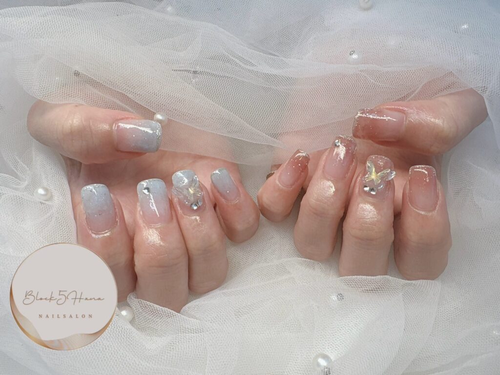 Nail No.3190【大人バイカラーグラデーション】