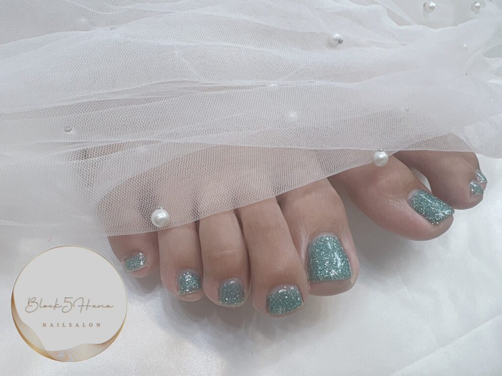 Nail No.3200【シンプルなフットネイル】