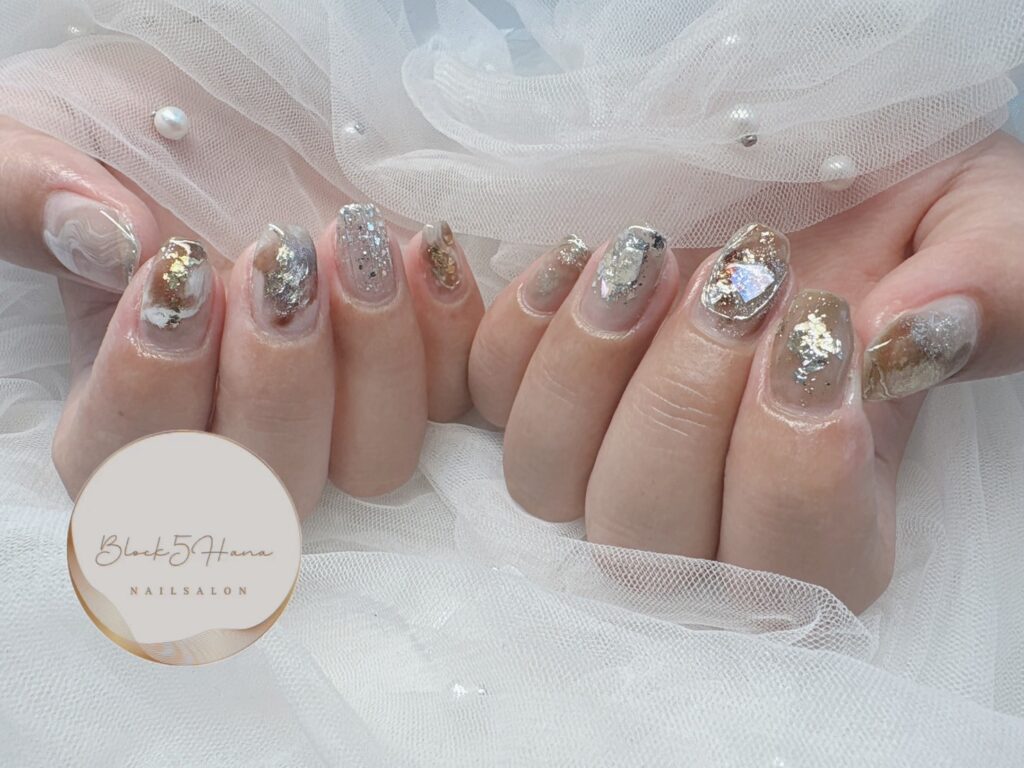 Nail No.3203【大理石ニュアンス】