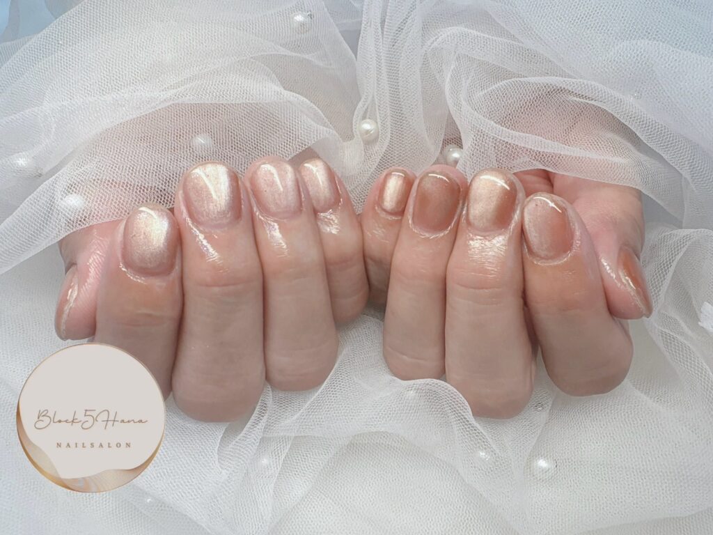 Nail No.3213【馴染みカラーのマグネットネイル】