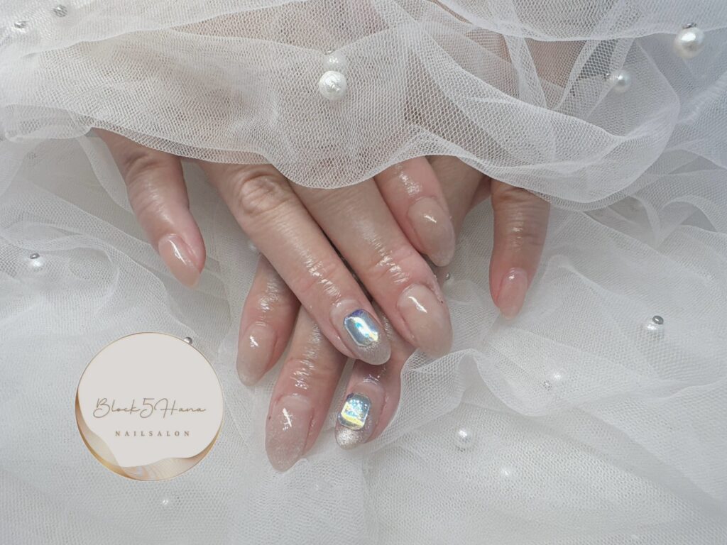 Nail No.3214【ワンポイントマグネットネイル】