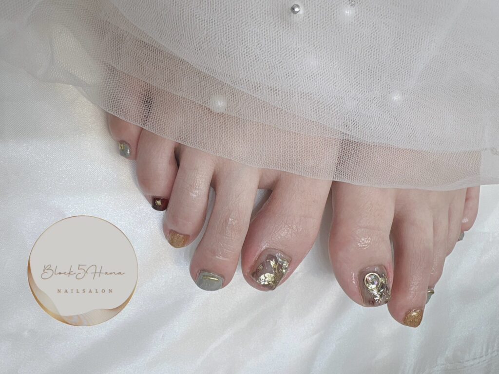 Nail No.3217【フットニュアンスネイル】