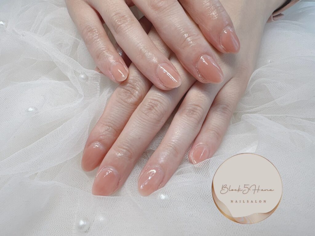 Nail No.3270【ナチュラルな血色感ネイル】