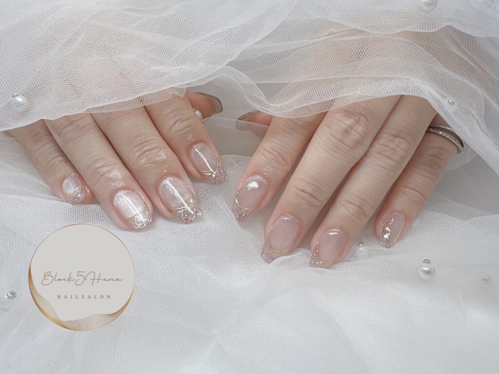 Nail No.3290【きらきらフレンチ】
