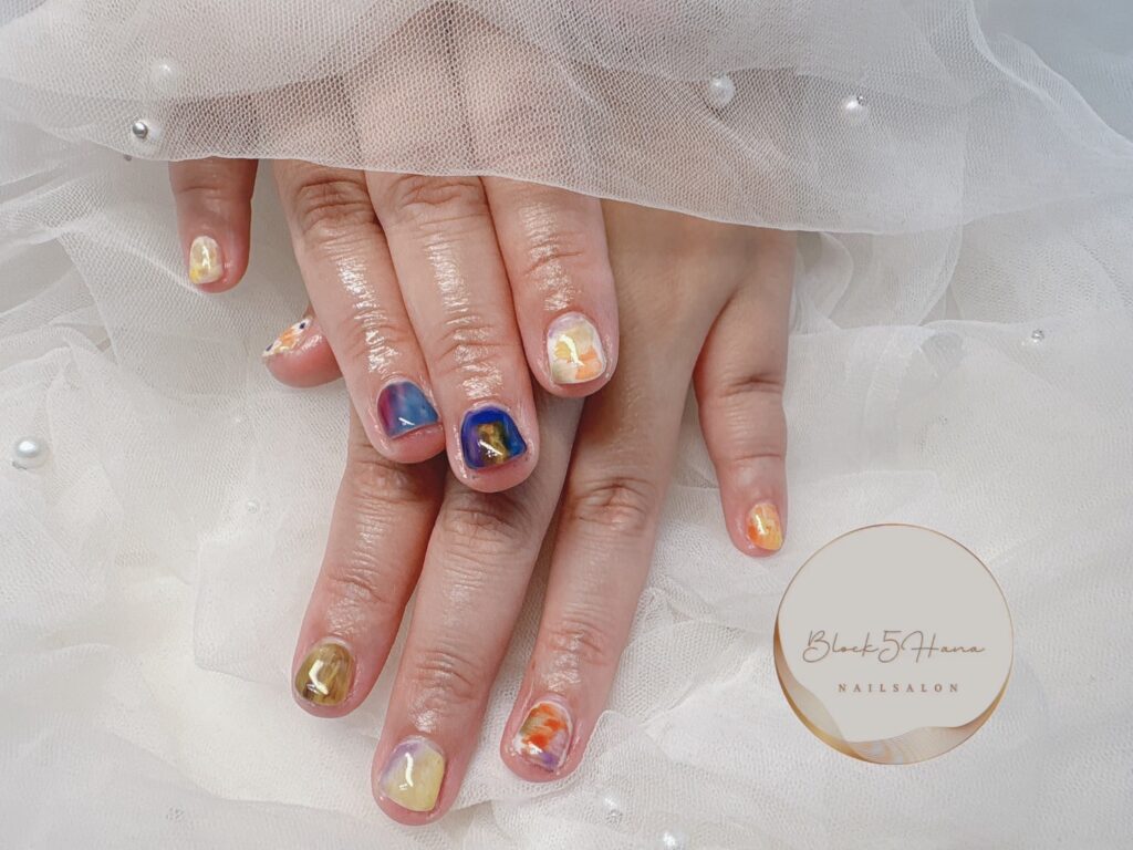 Nail No.3300【カラフルニュアンス】