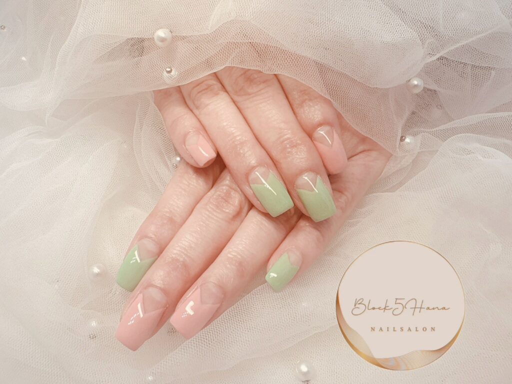 Nail No.3357【パステルカラーでキュートなフレンチ】