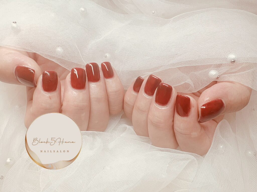 Nail No.3393【秋色シンプルワンカラー】