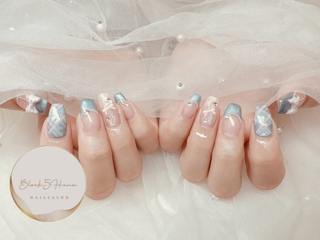 Nail No.3426【パステルカラーのフレンチネイル】