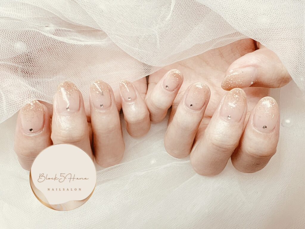Nail No.3444【ゴールドグラデ】
