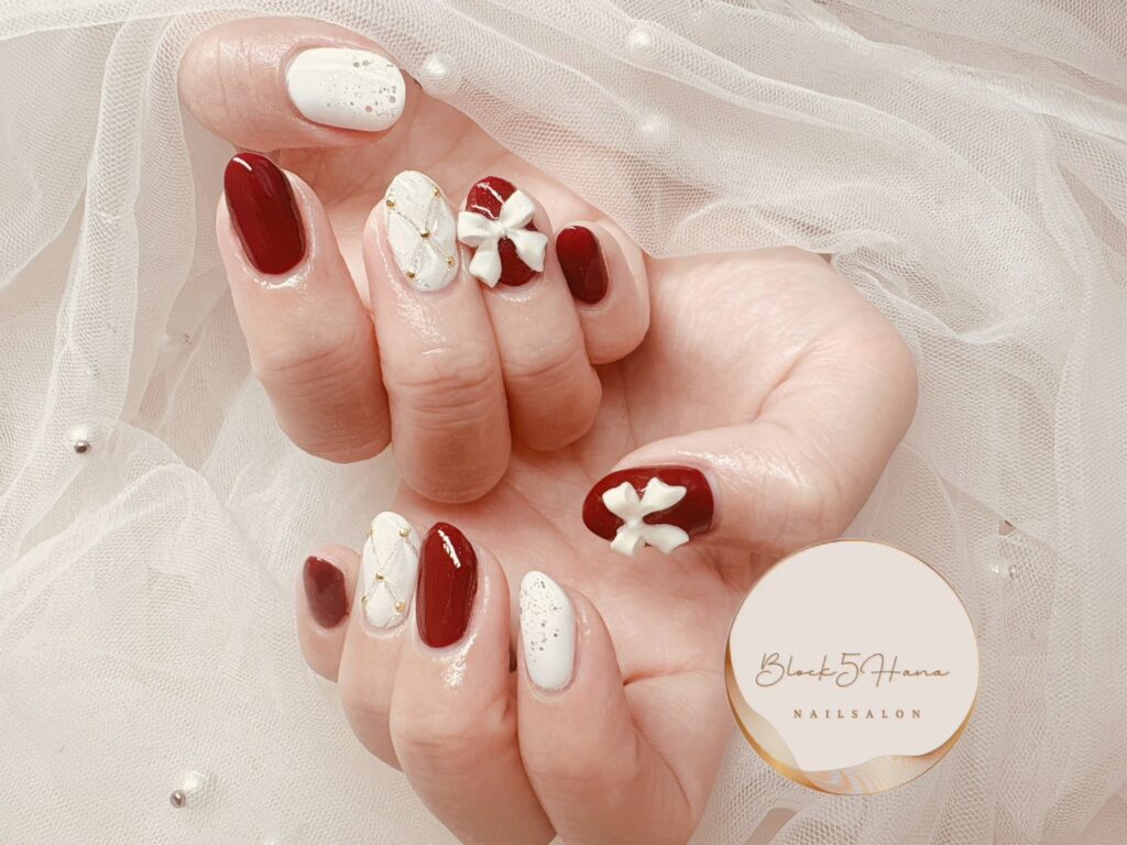 Nail No.3512【クリスマスモチーフを詰め込んだネイル】