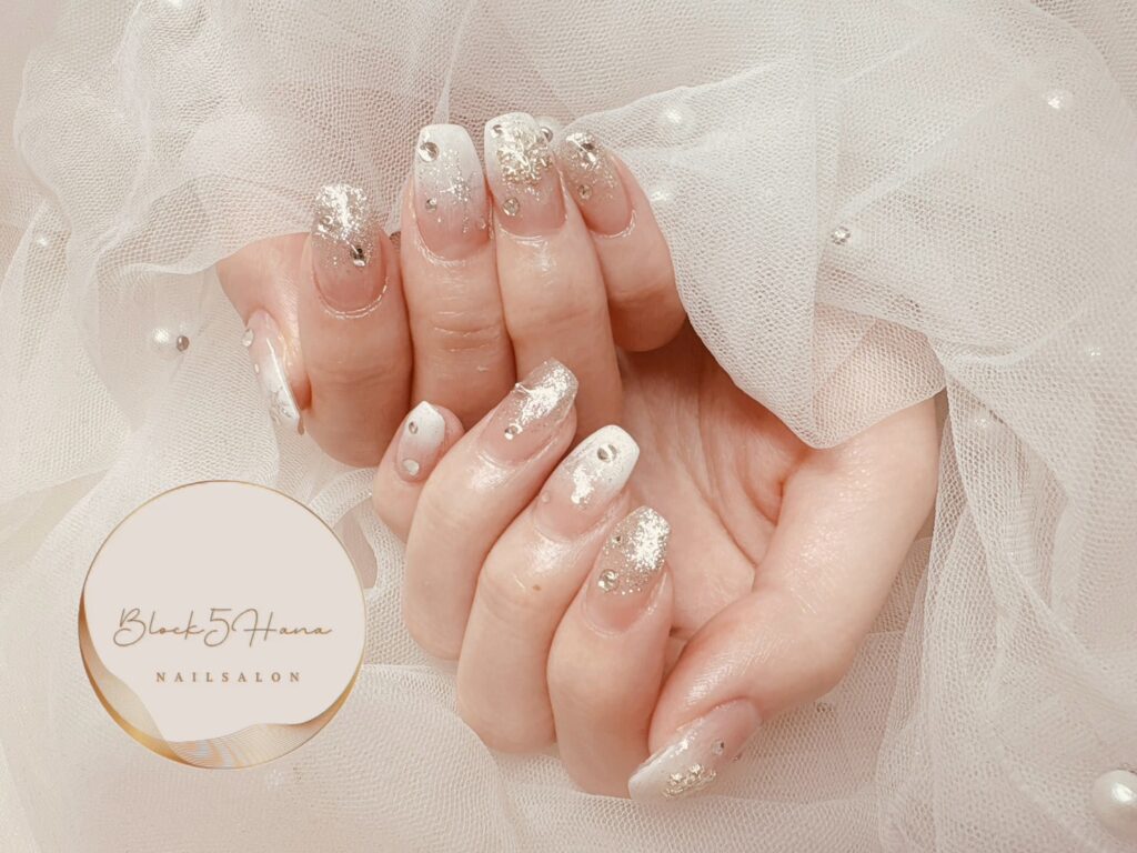 Nail No.3517【クリスマスのキラキラネイル】